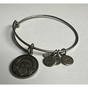 Alex & Ani Silver Tone Claddagh Expandable Bracelet